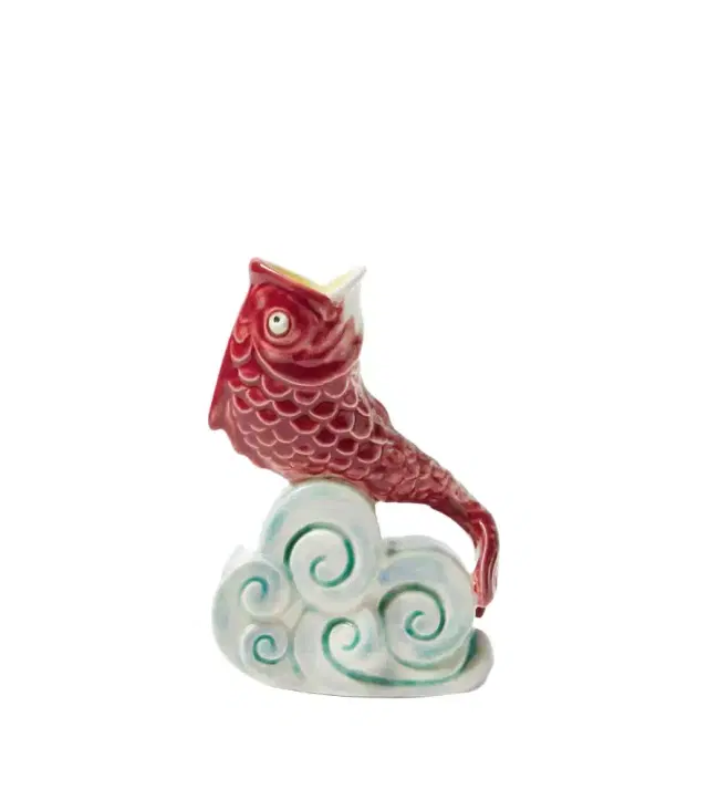Bordallo Pinheiro Fish earthenware candle holder