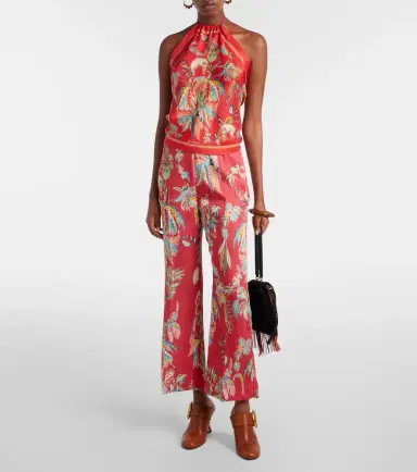 Etro Printed twill straight pants | Thumbnail 5
