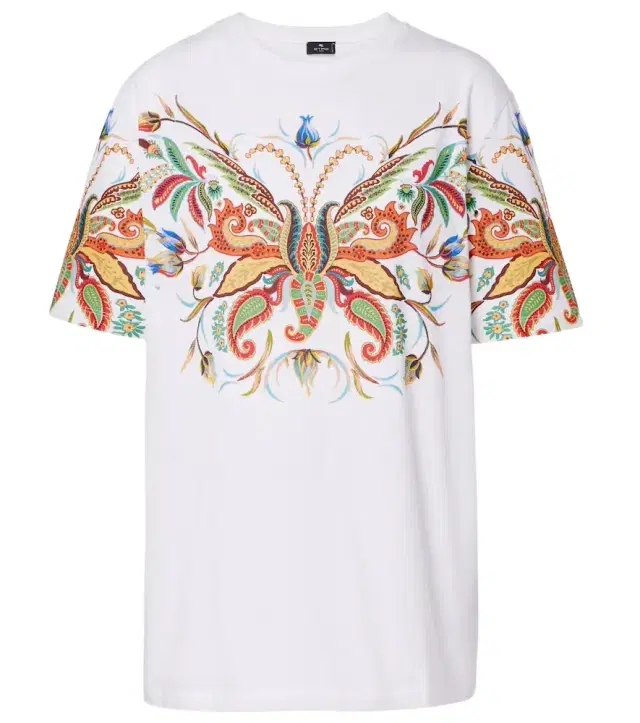 Printed cotton jersey T-shirt