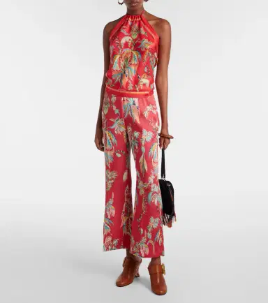 Etro Printed halterneck silk twill top | Thumbnail 3 Etro Printed halterneck silk twill top | Thumbnail 3