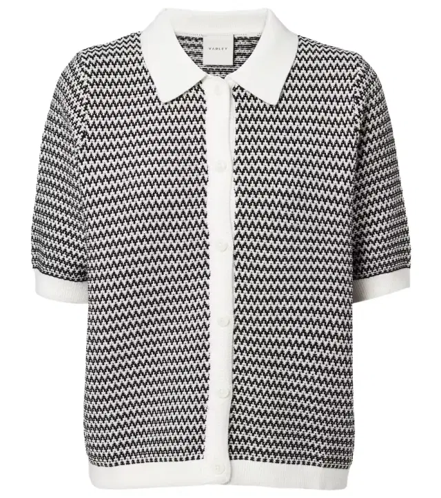 Gaelle chevron cotton cardigan