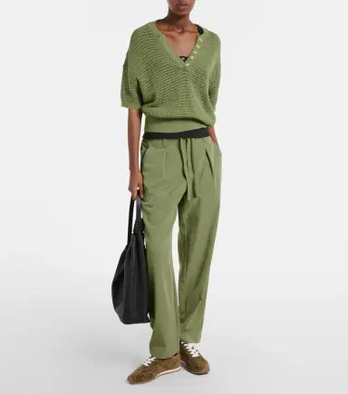 Varley Callie open-knit cotton top | Thumbnail 3