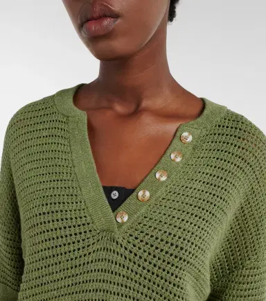 Varley Callie open-knit cotton top | Thumbnail 5