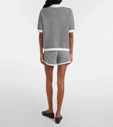 Varley Villiers chevron cotton shorts | Thumbnail 4