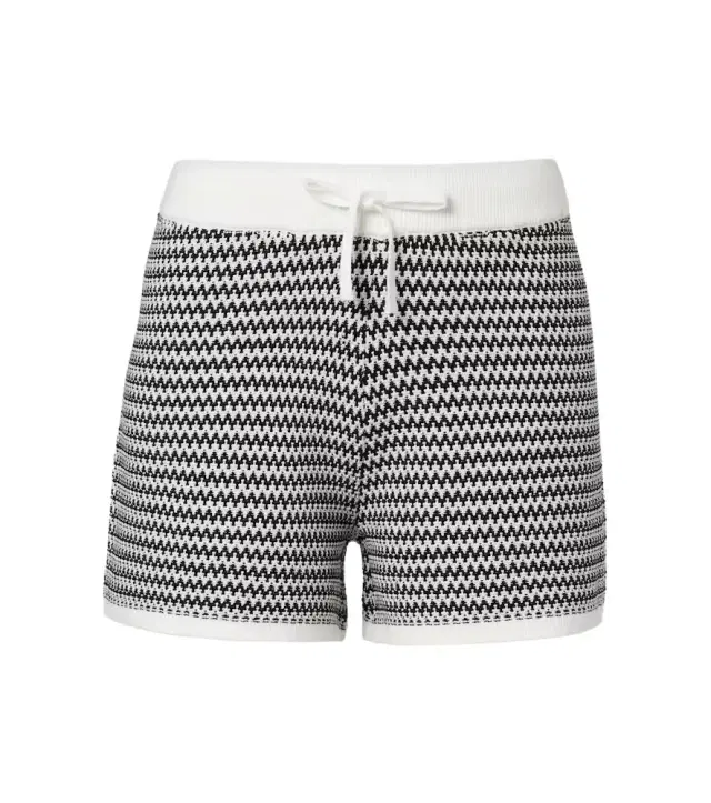 Varley Villiers chevron cotton shorts