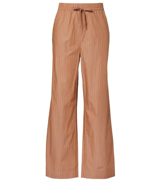 Varley Rowan pinstripe cotton straight pants