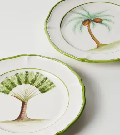 LES OTTOMANS Set of 4 ceramic dinner plates | Thumbnail 2
