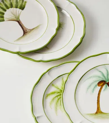 LES OTTOMANS Set of 4 ceramic dinner plates | Thumbnail 3