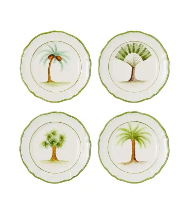 LES OTTOMANS Set of 4 ceramic dinner plates | Thumbnail 1