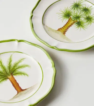 LES OTTOMANS New Trees set of 4 ceramic salad plates | Thumbnail 3