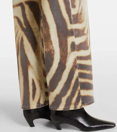7 For All Mankind Stovepipe zebra-print straight jeans | Thumbnail 5 7 For All Mankind Stovepipe zebra-print straight jeans | Thumbnail 5