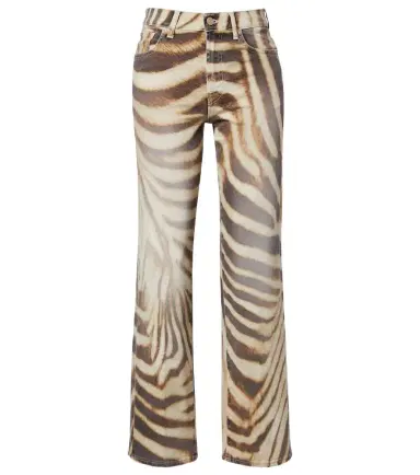 7 For All Mankind Stovepipe zebra-print straight jeans | Thumbnail 1 7 For All Mankind Stovepipe zebra-print straight jeans | Thumbnail 1