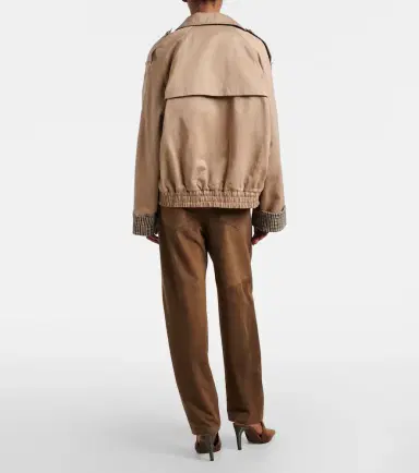 Brunello Cucinelli Monili suede straight pants | Thumbnail 2