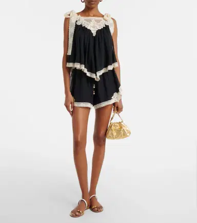 Zimmermann Roselight cotton and silk shorts | Thumbnail 4 Zimmermann Roselight cotton and silk shorts | Thumbnail 4