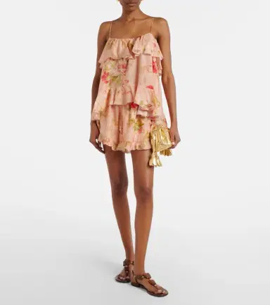 Zimmermann Roselight floral ruffled silk camisole | Thumbnail 4 Zimmermann Roselight floral ruffled silk camisole | Thumbnail 4