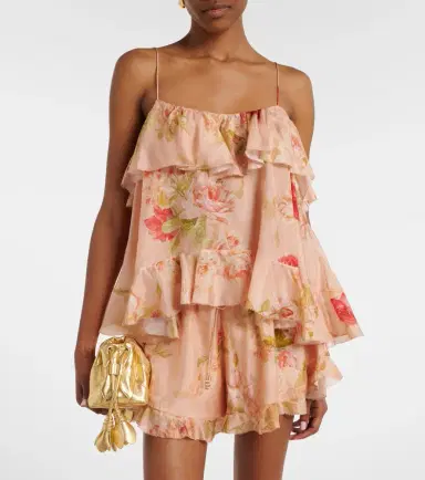 Zimmermann Roselight floral ruffled silk camisole | Thumbnail 6 Zimmermann Roselight floral ruffled silk camisole | Thumbnail 6