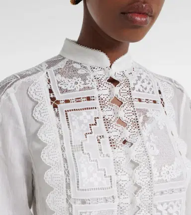 Zimmermann Floral lace ramie shirt | Thumbnail 2