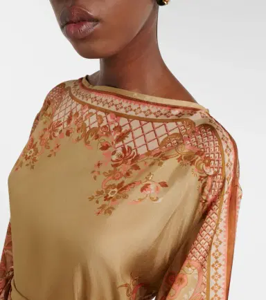 Zimmermann Belted printed silk midi dress | Thumbnail 3