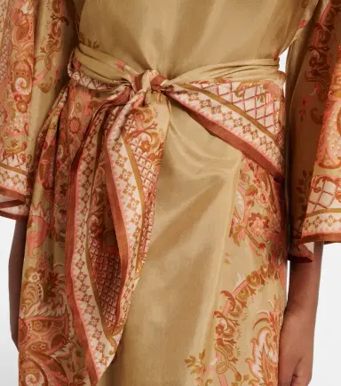 Zimmermann Belted printed silk midi dress | Thumbnail 5