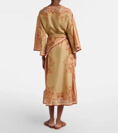 Zimmermann Belted printed silk midi dress | Thumbnail 6