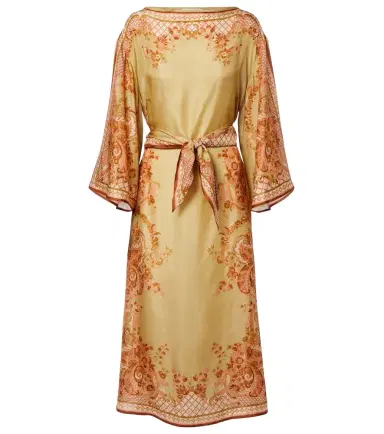Zimmermann Belted printed silk midi dress | Thumbnail 1