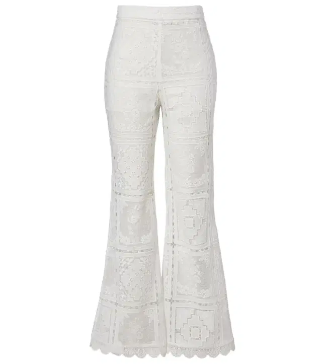 Zimmermann Floral lace flared pants