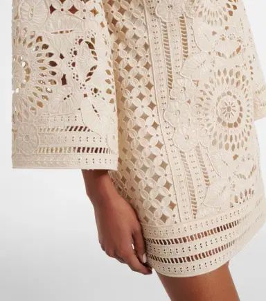 Zimmermann Indra broderie anglaise cotton minidress | Thumbnail 4