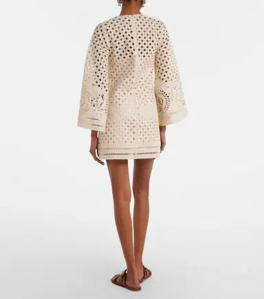 Zimmermann Indra broderie anglaise cotton minidress | Thumbnail 5