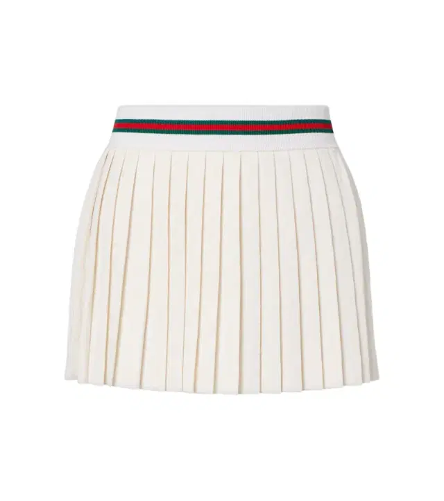 GG jacquard pleated miniskirt