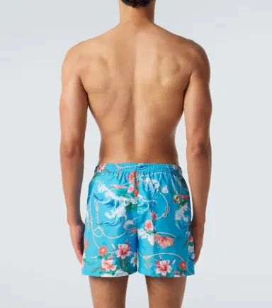 Gucci Printed poplin swim trunks | Thumbnail 5 Gucci Printed poplin swim trunks | Thumbnail 5