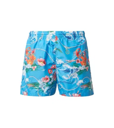 Gucci Printed poplin swim trunks | Thumbnail 1 Gucci Printed poplin swim trunks | Thumbnail 1