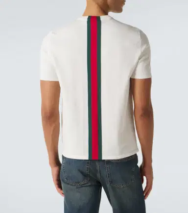 Gucci Web Stripe cotton T-shirt | Thumbnail 4