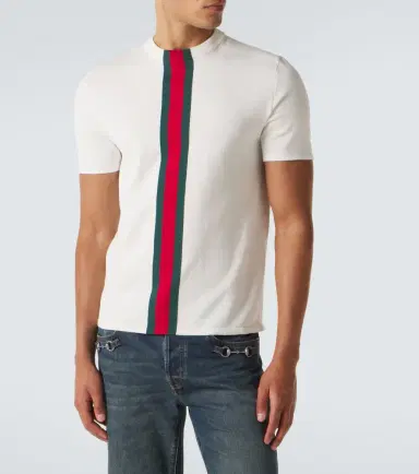 Gucci Web Stripe cotton T-shirt | Thumbnail 5