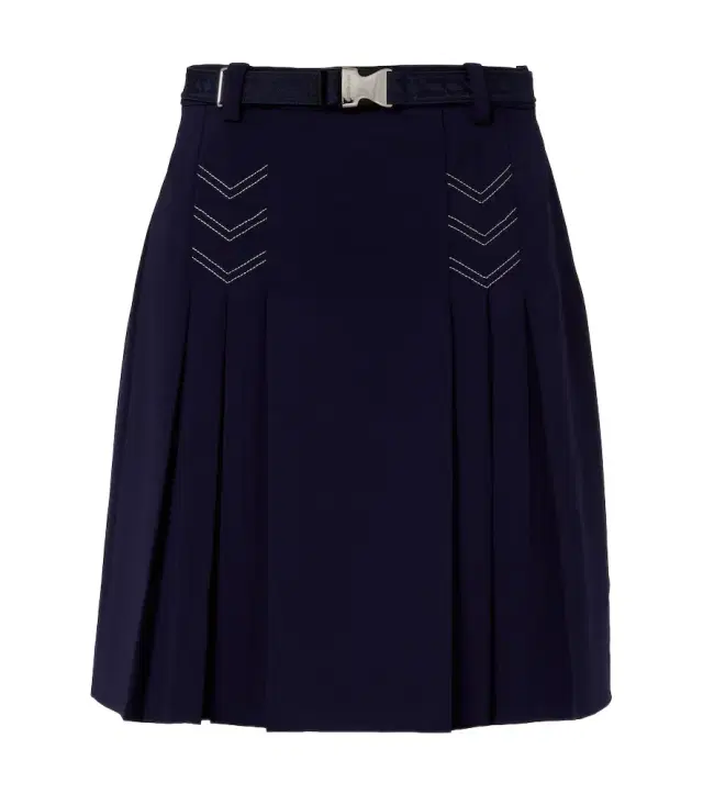 Tory Burch Belted pleated miniskirt