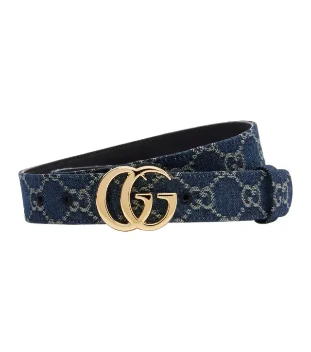 GG Marmont denim belt