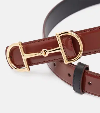 Gucci Horsebit reversible leather belt | Thumbnail 2