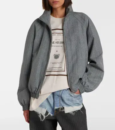 Acne Studios Checked technical jacket | Thumbnail 2 Acne Studios Checked technical jacket | Thumbnail 2