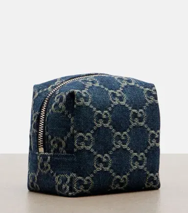Gucci Essence Classic Mini denim makeup bag | Thumbnail 4 Gucci Essence Classic Mini denim makeup bag | Thumbnail 4