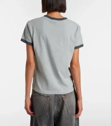 Acne Studios Printed cotton-blend T-shirt | Thumbnail 3 Acne Studios Printed cotton-blend T-shirt | Thumbnail 3