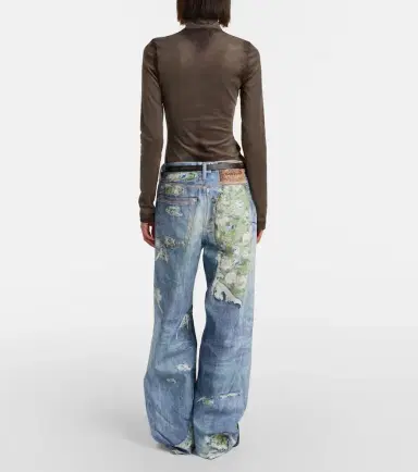Acne Studios Printed wide-leg jeans | Thumbnail 3 Acne Studios Printed wide-leg jeans | Thumbnail 3