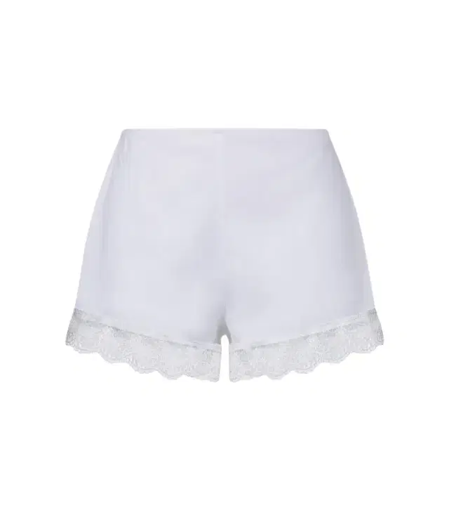 Von lace-trimmed linen shorts