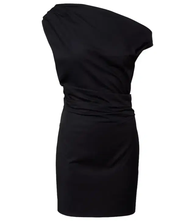 Phare ruched cotton poplin minidress