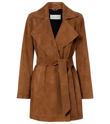 Nour Hammour Kerry suede coat | Thumbnail 1 Nour Hammour Kerry suede coat | Thumbnail 1