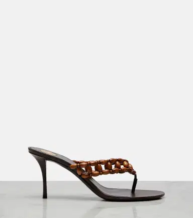 Saint Laurent Zine beaded thong sandals | Thumbnail 3 Saint Laurent Zine beaded thong sandals | Thumbnail 3
