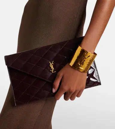 Saint Laurent Paris patent leather clutch | Thumbnail 7