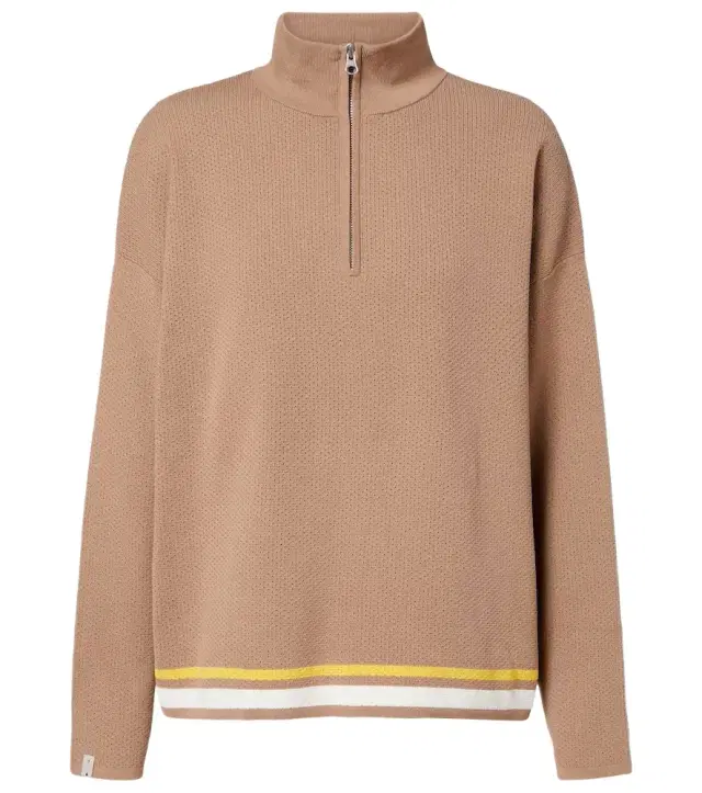 The Upside Veneto Carter knitted half-zip sweater