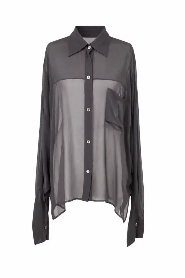 LaQuan Smith Oversized Boyfriend Blouse