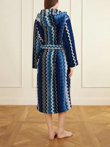 Missoni Home Giacomo Striped Hooded Belted Cotton-terry Robe | Thumbnail 3 Missoni Home Giacomo Striped Hooded Belted Cotton-terry Robe | Thumbnail 3