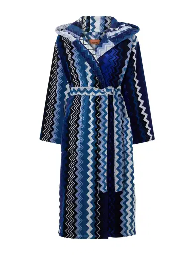 Missoni Home Giacomo Striped Hooded Belted Cotton-terry Robe | Thumbnail 1 Missoni Home Giacomo Striped Hooded Belted Cotton-terry Robe | Thumbnail 1