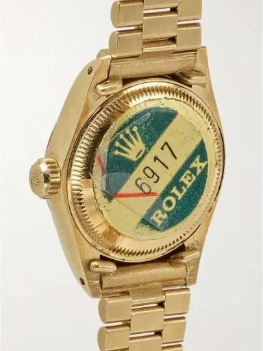 Stephanie Windsor + Rolex Vintage 1983 Datejust 18-karat Gold And Wood Watch, Ref. 6917 (6.25'' Wrist) | Thumbnail 4 Stephanie Windsor + Rolex Vintage 1983 Datejust 18-karat Gold And Wood Watch, Ref. 6917 (6.25'' Wrist) | Thumbnail 4